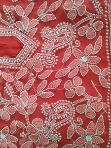 Chikankari long frock