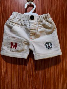 Cute white Baby Shorts