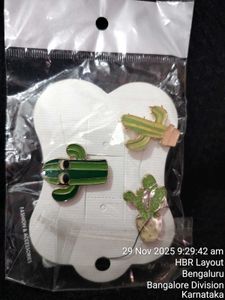 Cactus brooch - Set of 3