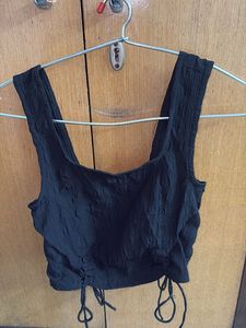 Black Cinched Tank Top