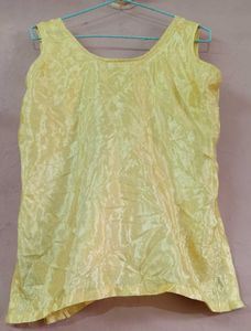Yellow Embroidered Kurta