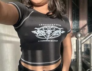 Gothic Moth Crop Top