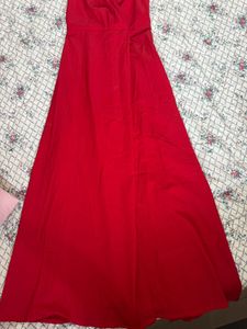 🌹Red Maxi Dress with Slit