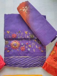 Rajputi Dress Embroidered Material S