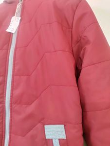 Maroon Padded Jacket with Hood