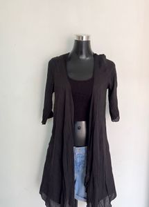 Black Open Front shrug