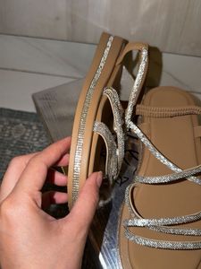 BRAND NEW Sparkly Strappy Flat Sandals
