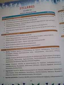 CBSE Class 12 Physical Education Textbook edition