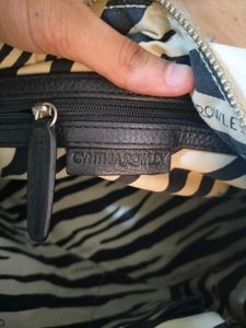 Chic Hobo Bag - White &amp; Tan