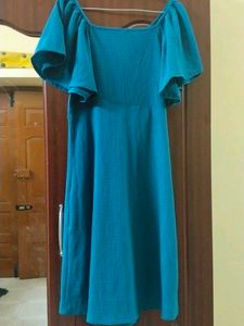 Teal Blue Flowy Dress