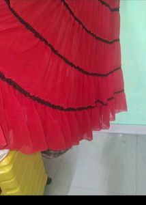 Elegant Red Tiered Maxi Dressn of 1