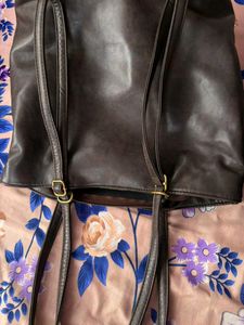 Faux Leather Tote
