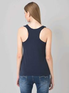 Navy Blue Basic Tank Top