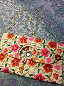 Jaipuri Embroidery Design Fancy Traditional Clutch