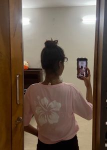 Pink Floral Print T-Shirt