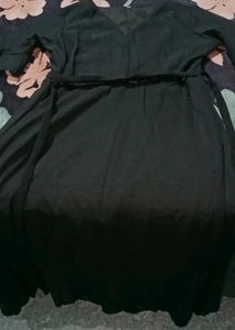 Elegant Black Wrap Dress