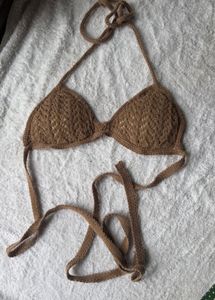 Crocheted Triangle Bikini Top