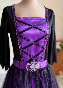 Purple-Black Witch Queen Gown 🖤💜👑