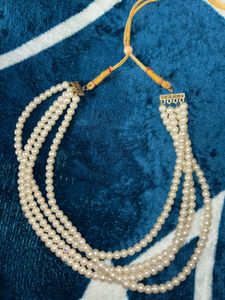 Elegant Pearl Necklace(handmade)