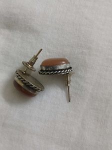 Elegant Oval Stone Earrings