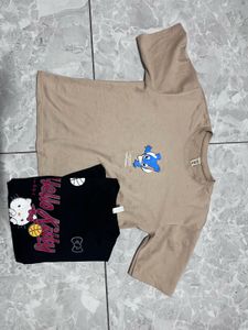 Graphic Print T-Shirt Set