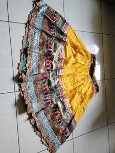 Vibrant Embroidered Ethnic Skirt