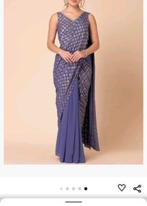 ♡PRICE DROP Lavender Ready To Wear Saree♡