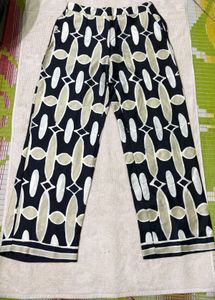 Chic Geometric Print Palazzo Pants