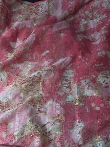 elegant pink saree