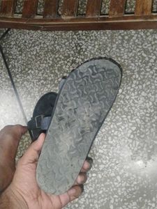 Comfortable Black Double Strap Sandals