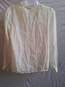 Cream Embroidered tops