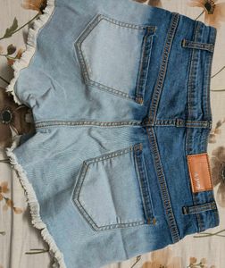 Distressed Denim Shorts