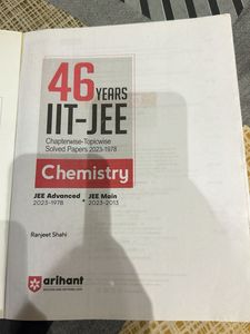 Arihant IIT-JEE Chemistry Solved Papers