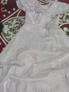 Glitter Gown For Girls With CanCan Shown In Pictur