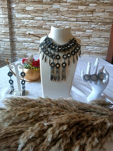 Afghani Mirror Choker Set