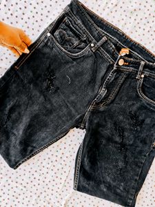 women's Black Denim Shorts