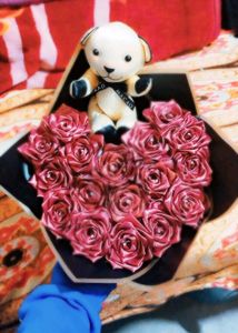 🐻❤️Handmade Rose &amp; Teddy Bear Bouquet❤️🐻