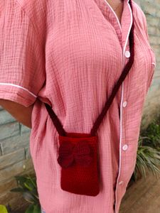 Crocheted Phone Pouches - Only Pink Available