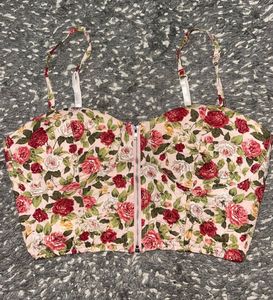 Corset Floral Top