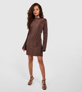 boohoo pleated dress