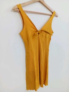 Mustard Yellow Knit Dress