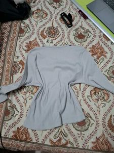 Ribbed Button-Up Long Sleeve Top