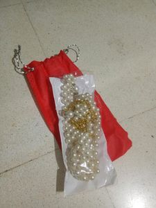 Pearl &amp; Gold Chain Belt