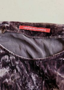 imported velvet top