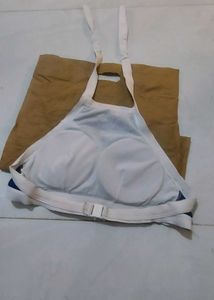 Blue &amp; White Sports Bra