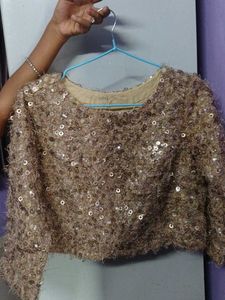 Sparkly Shimmer Crop Top