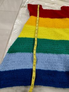 Woolen Frock Short Sleeves