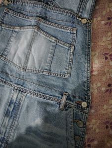 Denim Short Overalls