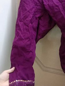 Beautiful Purple Embroidered Kurta Set