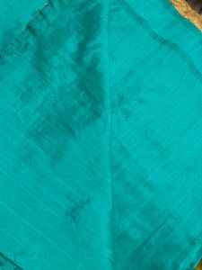 Saree Sea Blue Colour Without Blouse 2 Time Used Only
